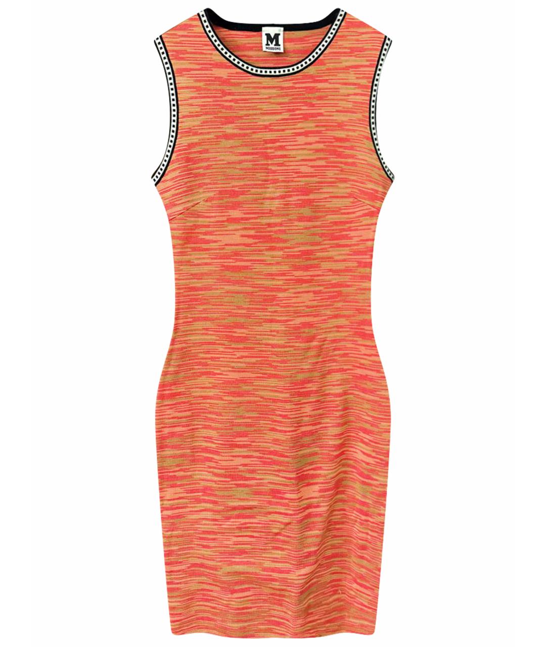 M MISSONI Мульти полиуретановое повседневное платье, фото 1