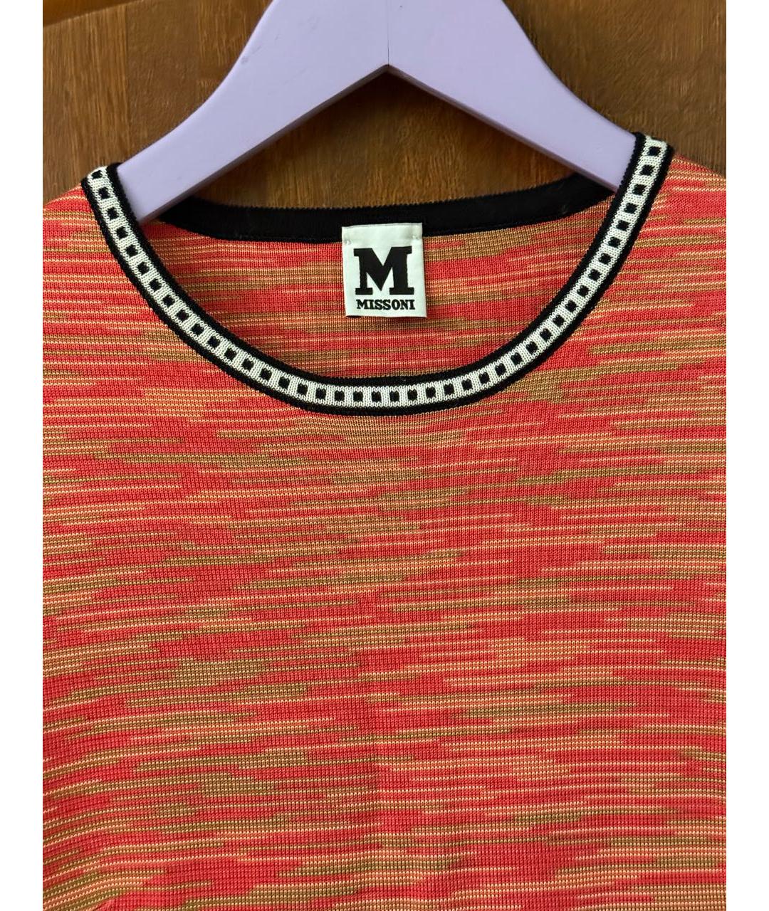 M MISSONI Мульти полиуретановое повседневное платье, фото 3