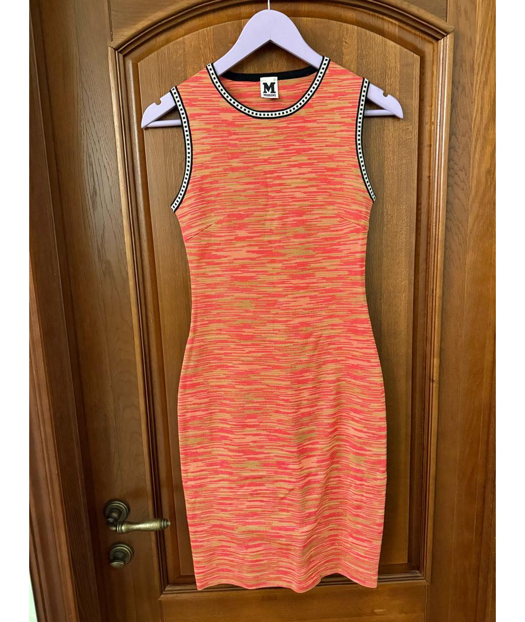 M MISSONI Мульти полиуретановое повседневное платье, фото 6