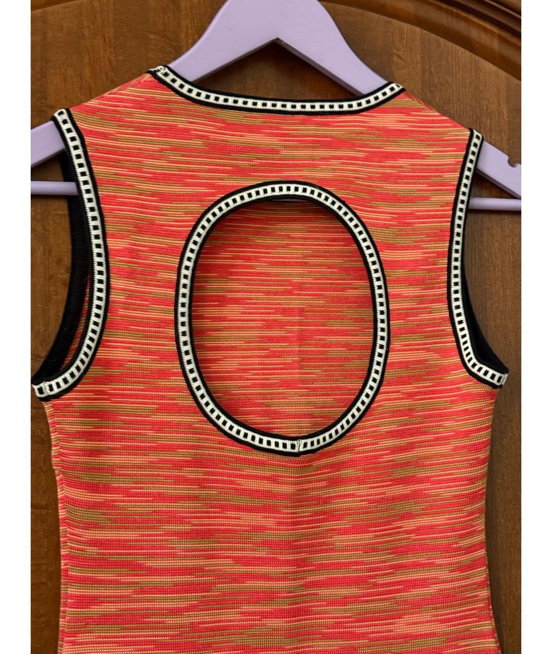 M MISSONI Мульти полиуретановое повседневное платье, фото 4