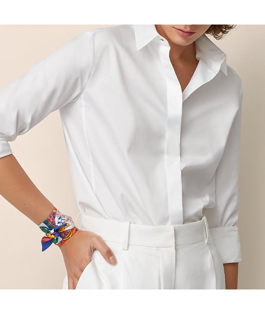 HERMES Мульти шелковый шарф, фото 2