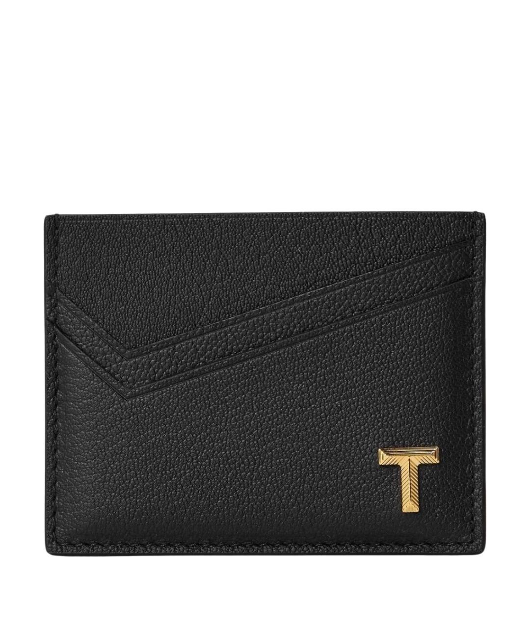 TIFFANY&CO Черный кожаный кардхолдер, фото 1