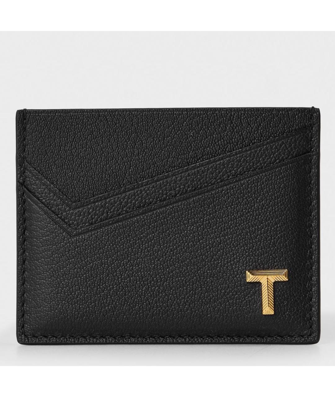 TIFFANY&CO Черный кожаный кардхолдер, фото 4