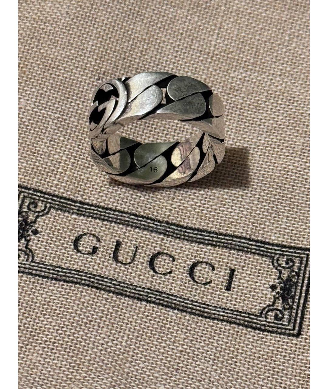 GUCCI Серебряное серебряное кольцо, фото 4
