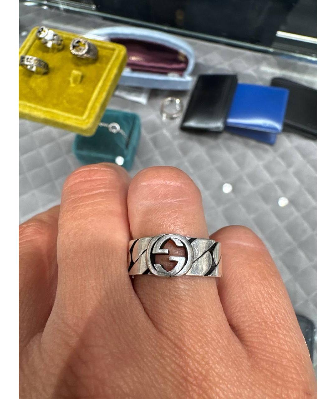 GUCCI Серебряное серебряное кольцо, фото 5