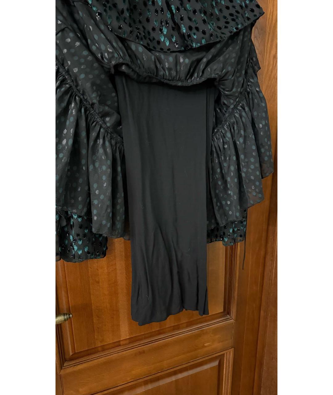 THE KOOPLES Черное вискозное повседневное платье, фото 4