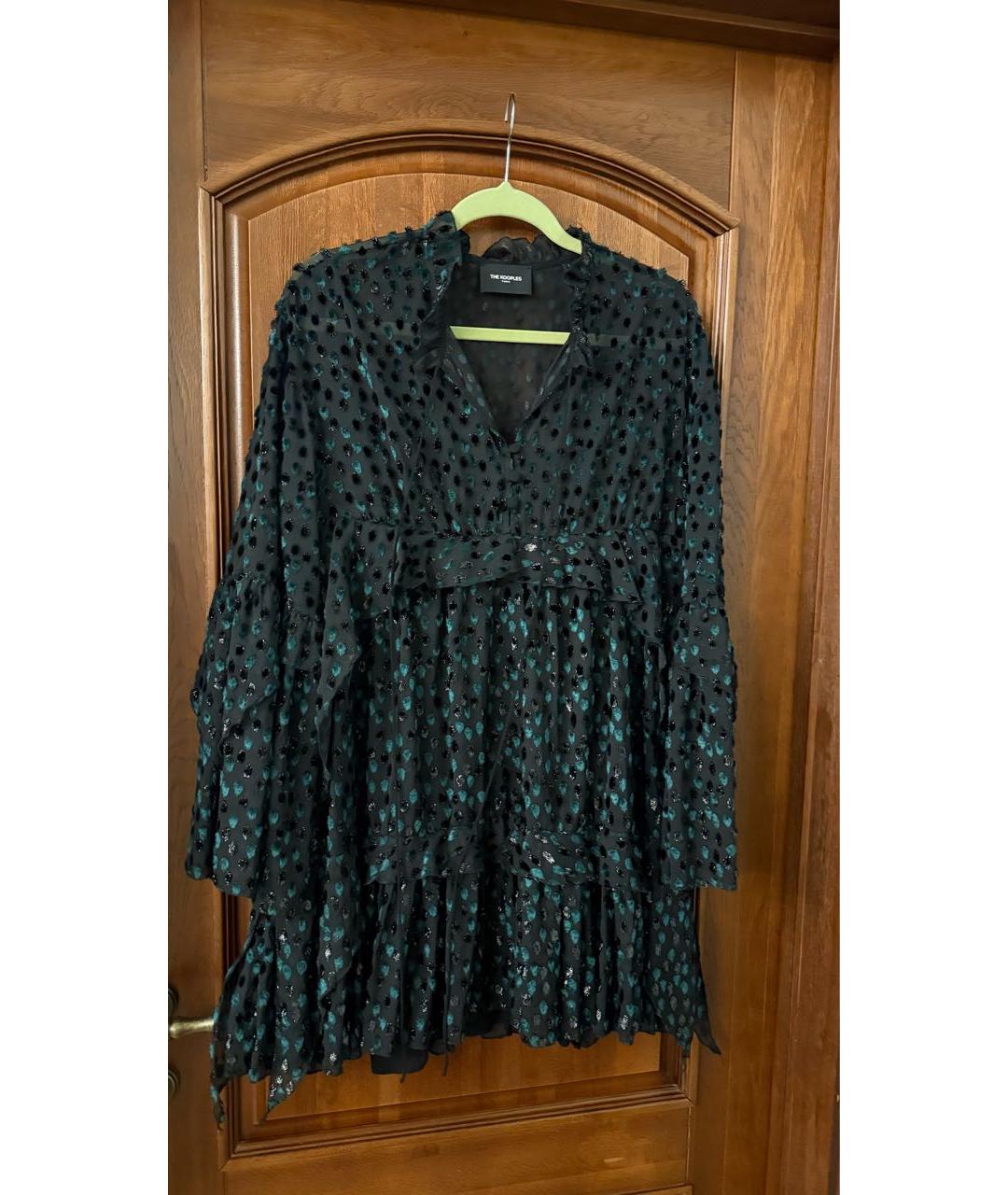 THE KOOPLES Черное вискозное повседневное платье, фото 6