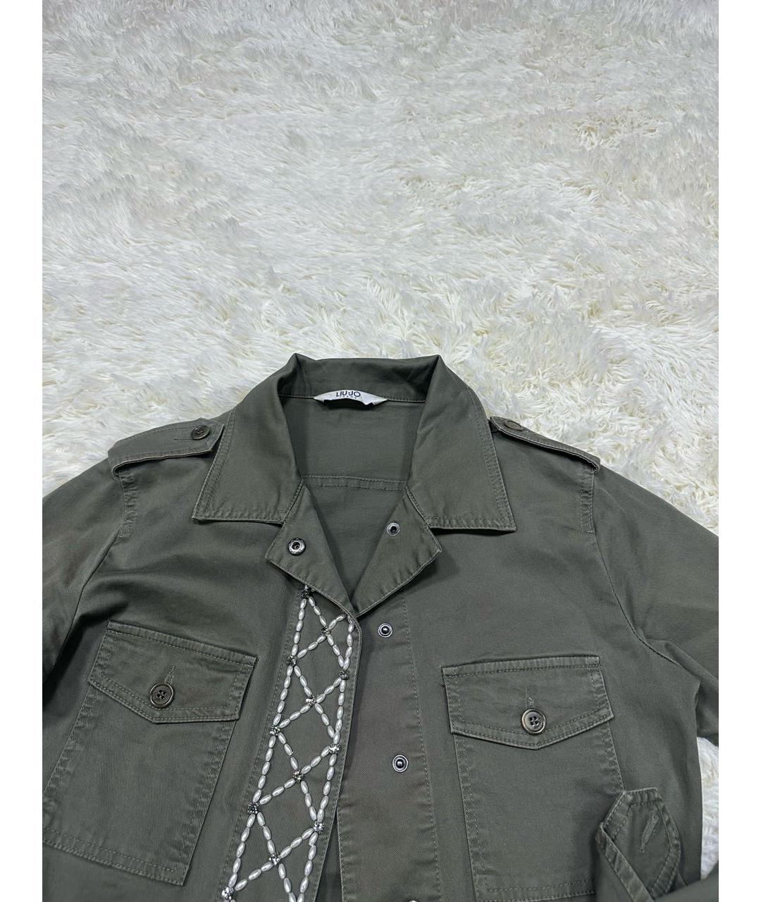 LIU JO Хаки рубашка, фото 4