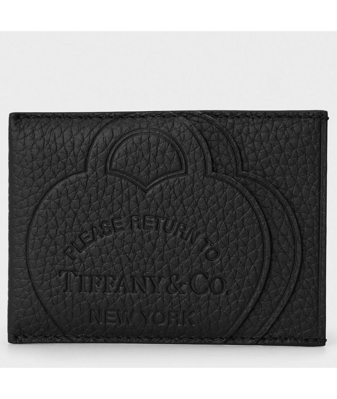 TIFFANY&CO Черный кожаный кардхолдер, фото 4