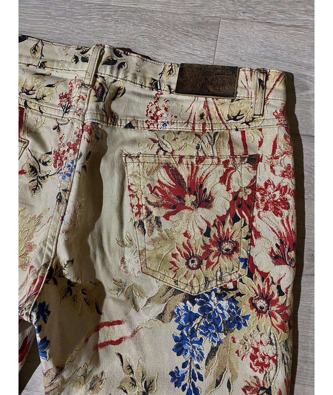 ROBERTO CAVALLI Мульти хлопковые прямые джинсы, фото 5