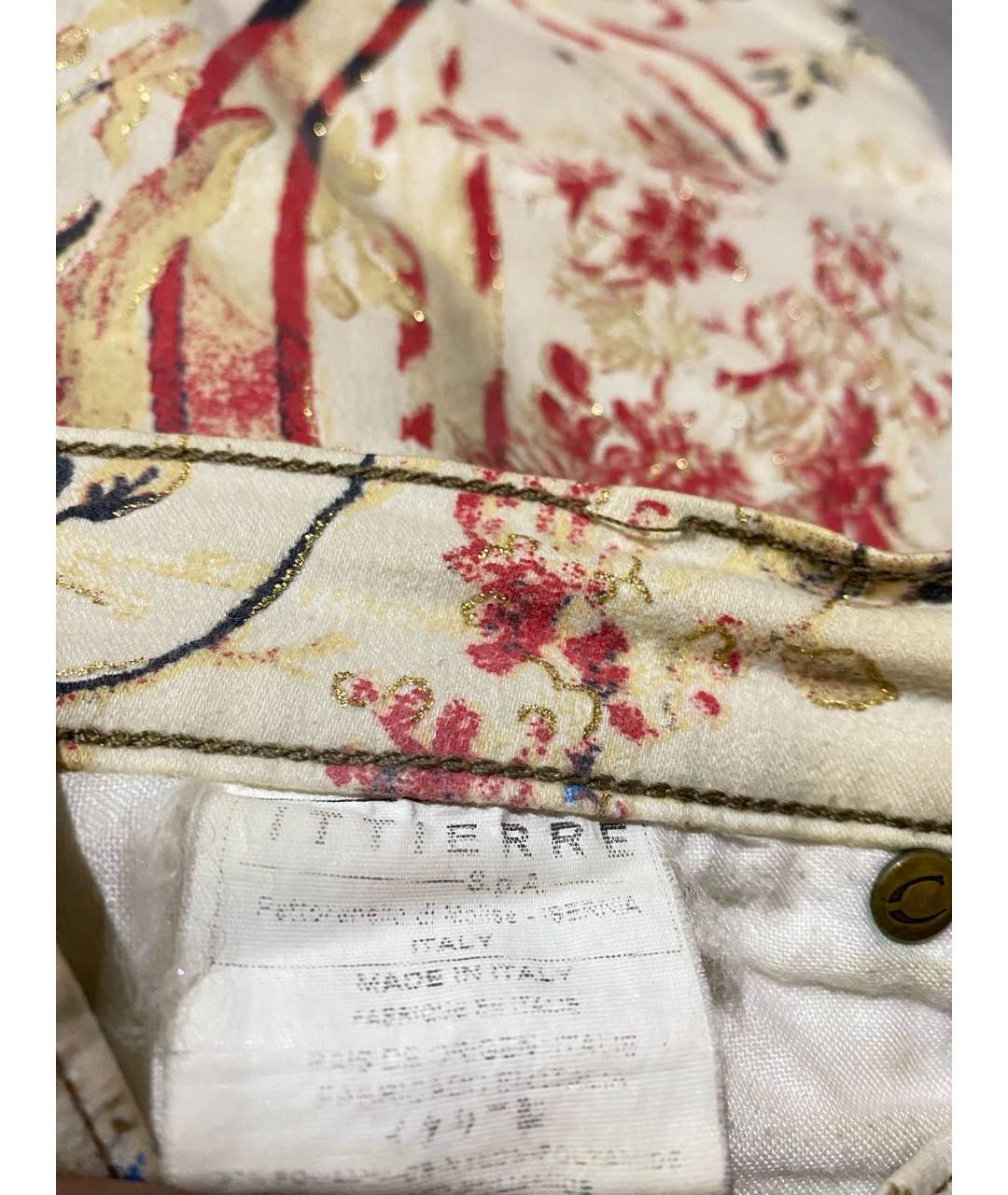 ROBERTO CAVALLI Мульти хлопковые прямые джинсы, фото 3