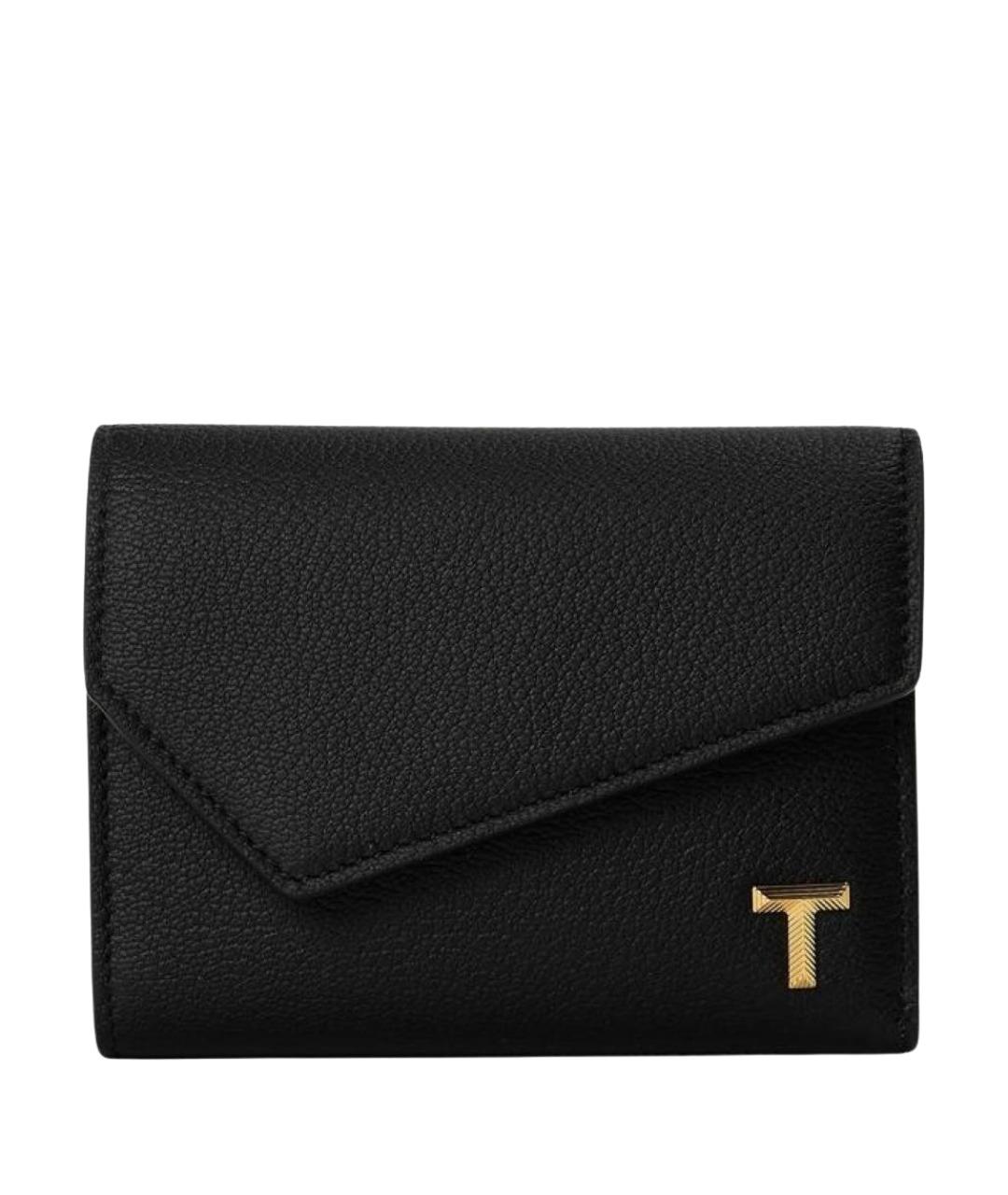 TIFFANY&CO Черный кожаный кошелек, фото 1