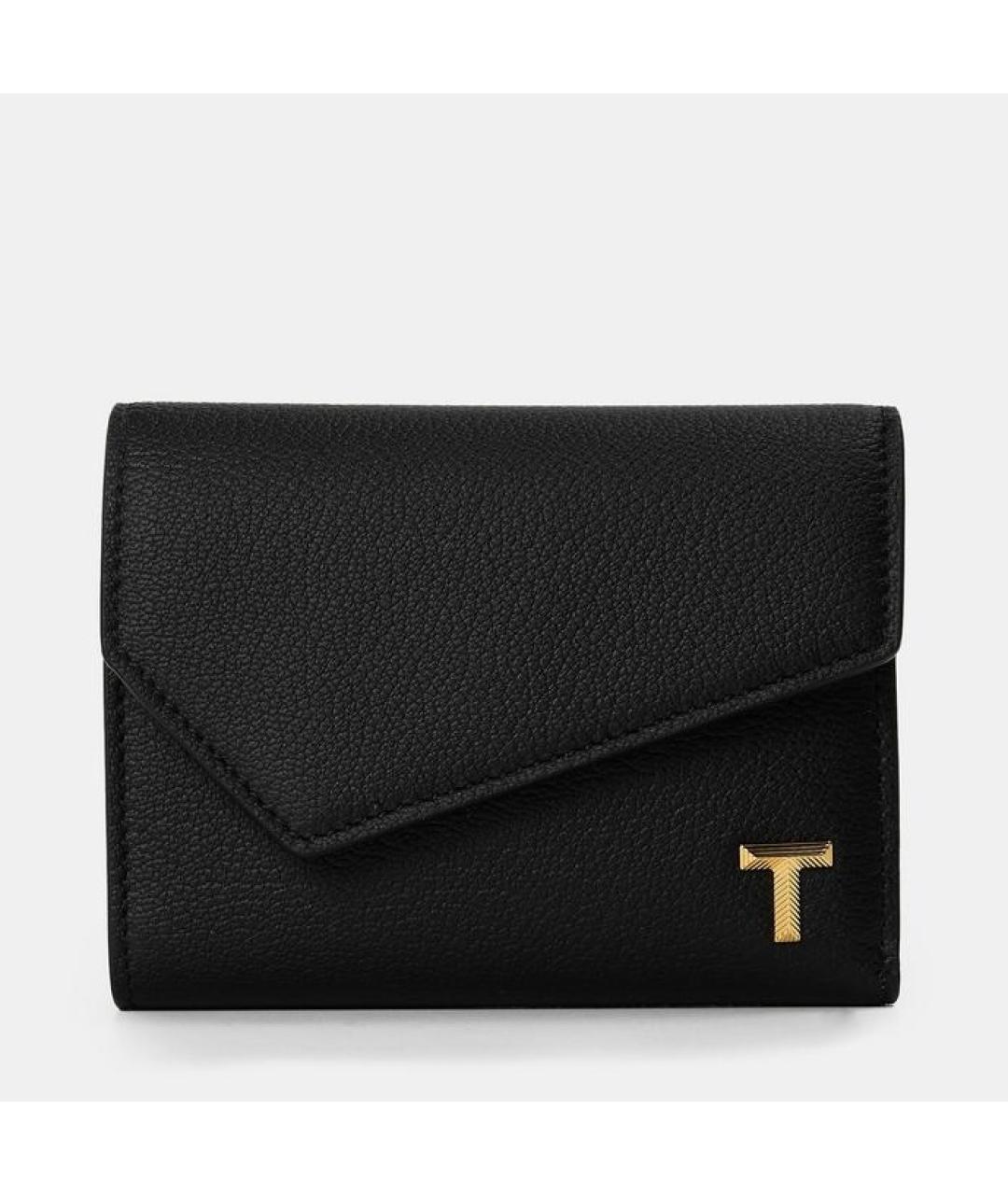 TIFFANY&CO Черный кожаный кошелек, фото 4