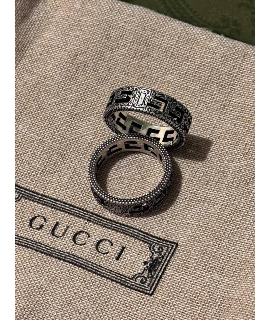 GUCCI Серебряное серебряное кольцо, фото 4