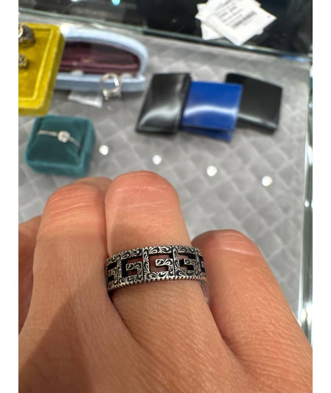GUCCI Серебряное серебряное кольцо, фото 5