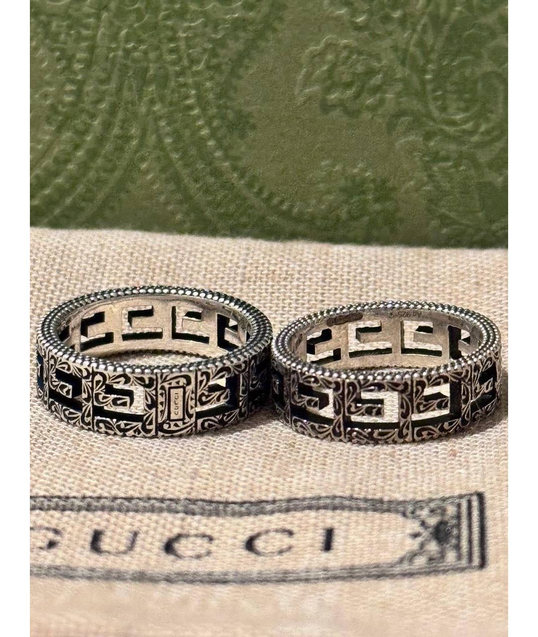 GUCCI Серебряное серебряное кольцо, фото 4