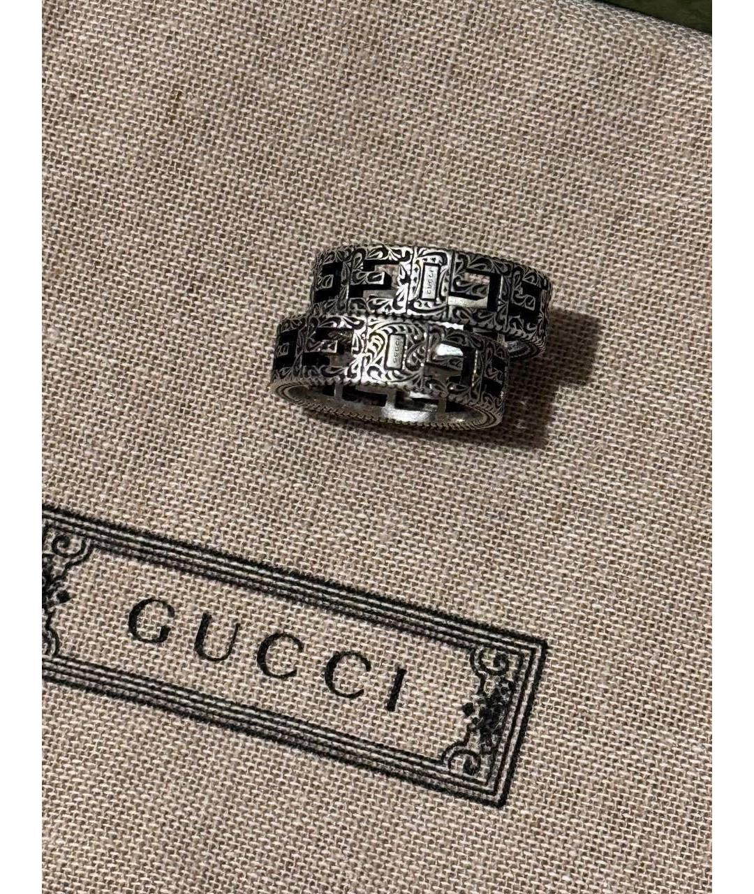 GUCCI Серебряное серебряное кольцо, фото 3