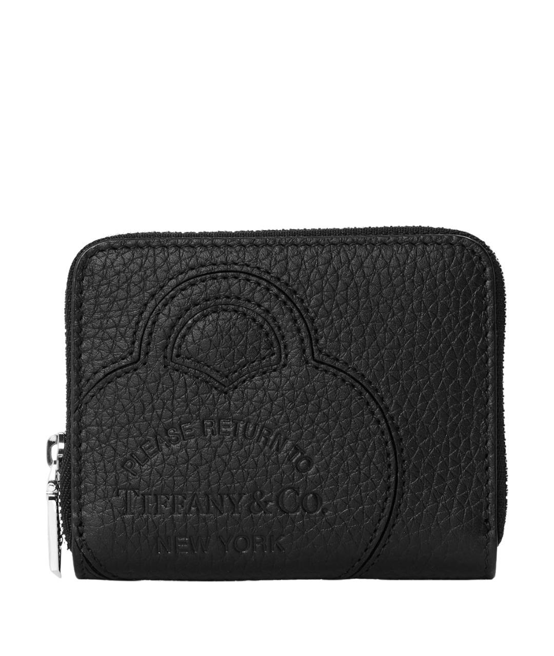 TIFFANY&CO Черный кожаный кошелек, фото 1