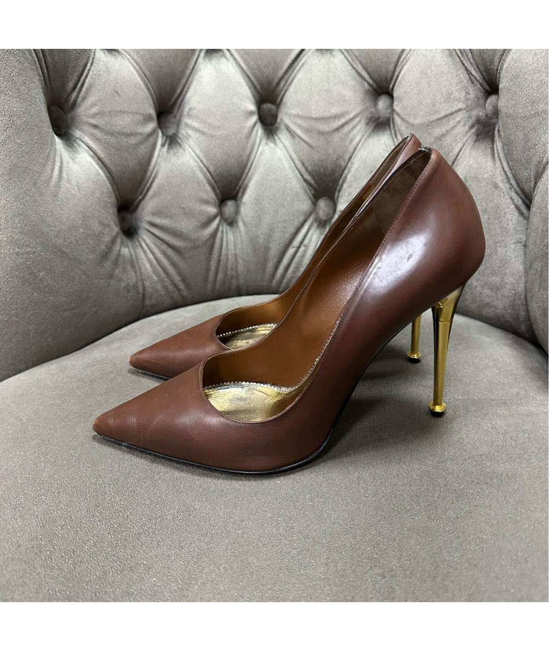 TOM FORD Коричневые кожаные туфли, фото 7