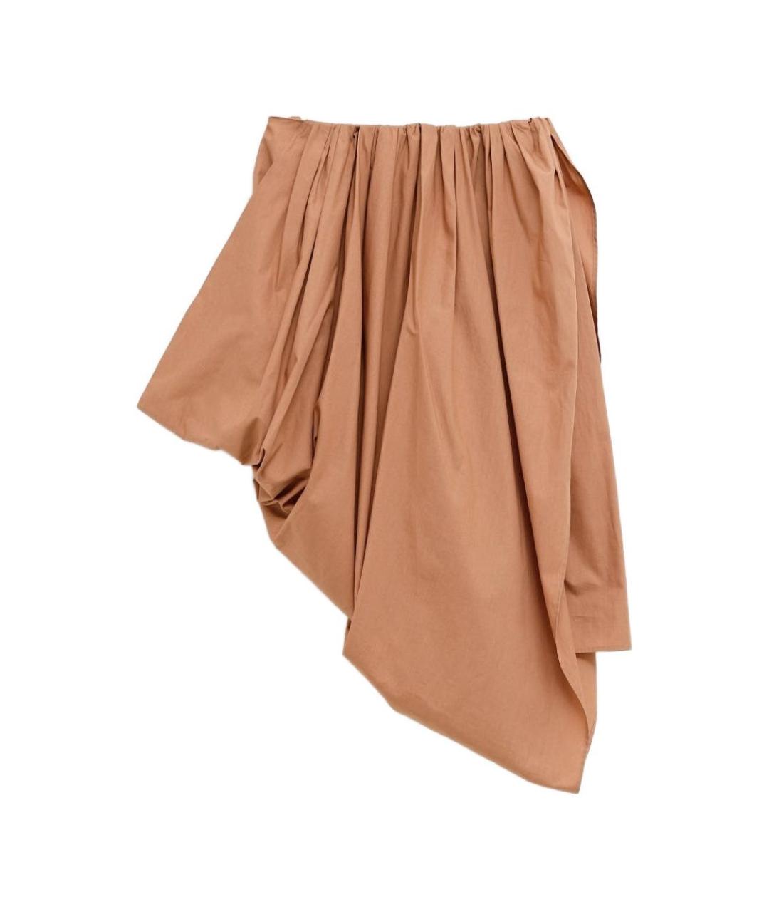 CHLOE Бежевая хлопковая юбка миди, фото 2