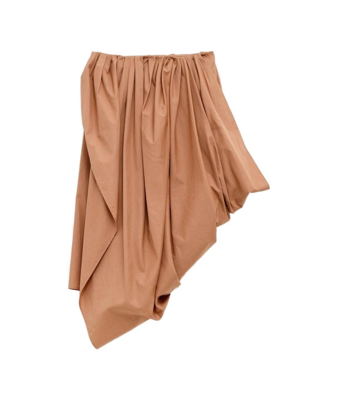 CHLOE Бежевая хлопковая юбка миди, фото 1