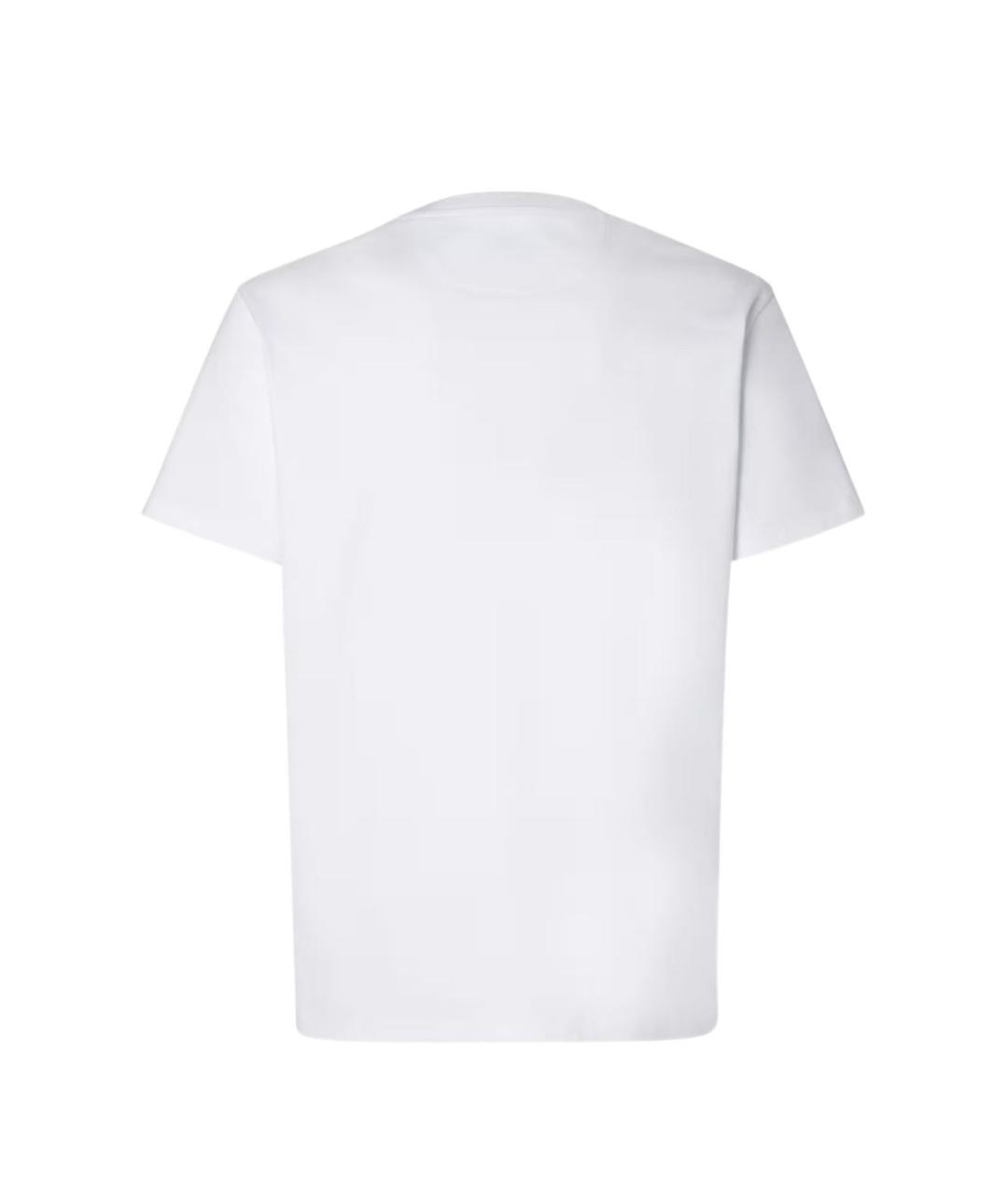 FENDI Белая хлопковая футболка, фото 3