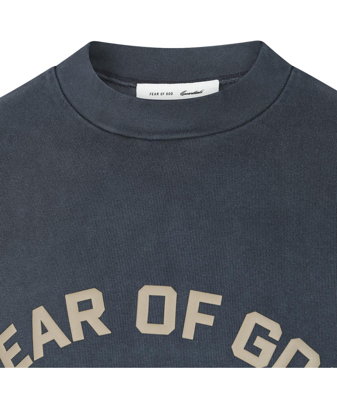 FEAR OF GOD ESSENTIALS Серая хлопковая футболка, фото 3