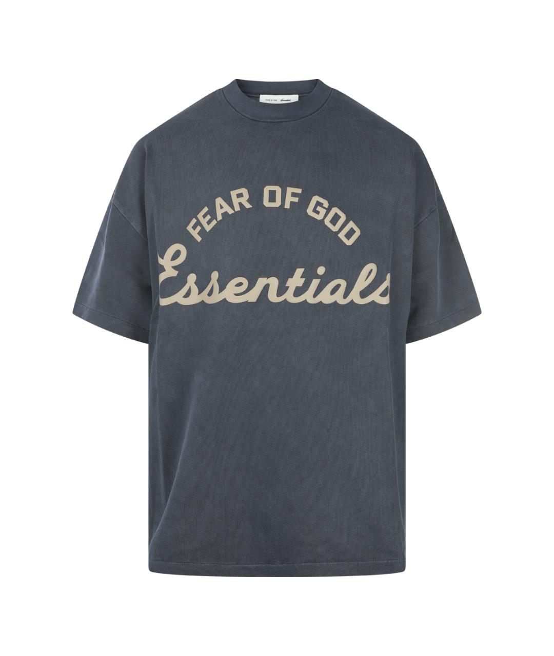 FEAR OF GOD ESSENTIALS Серая хлопковая футболка, фото 1
