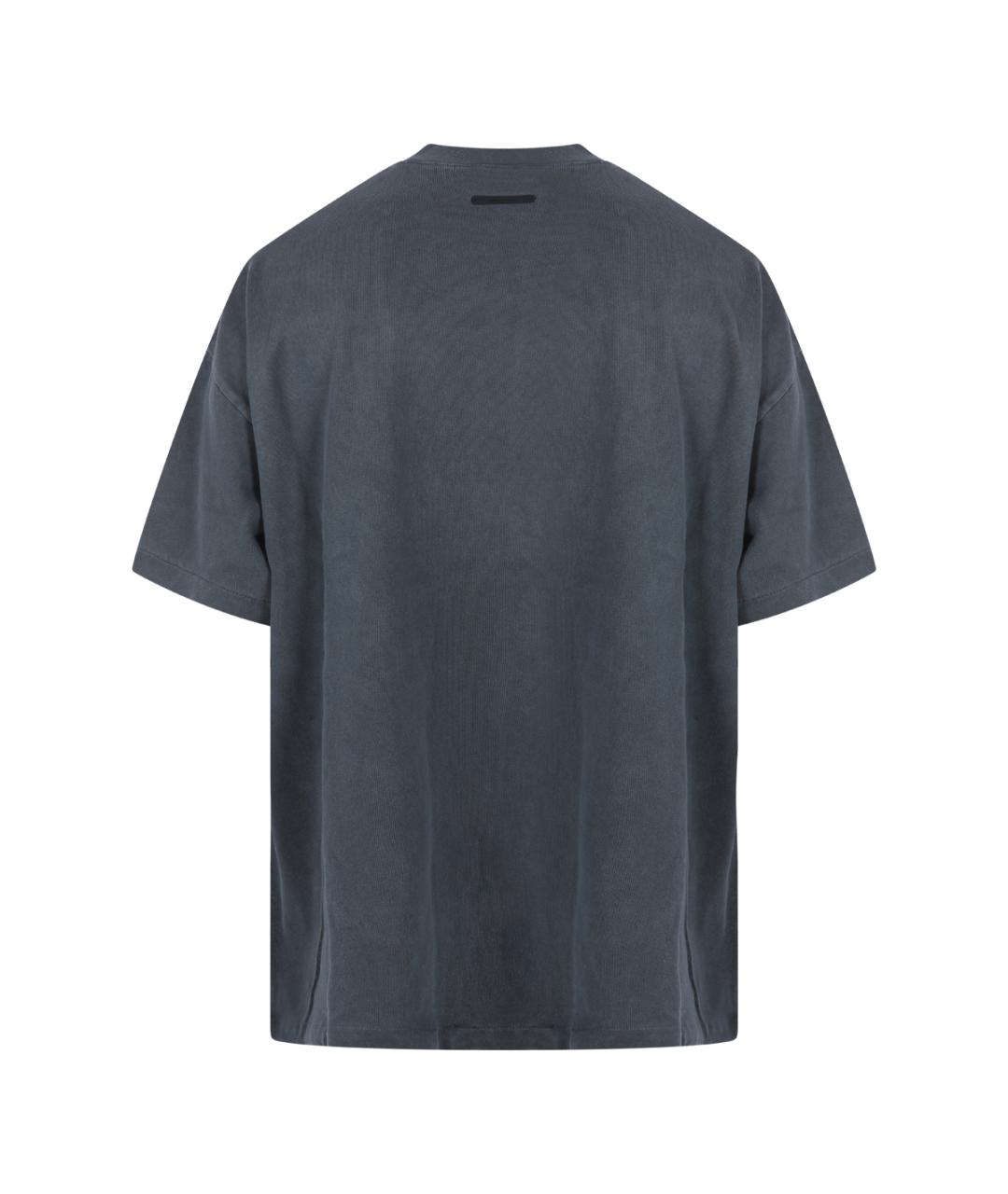 FEAR OF GOD ESSENTIALS Серая хлопковая футболка, фото 2