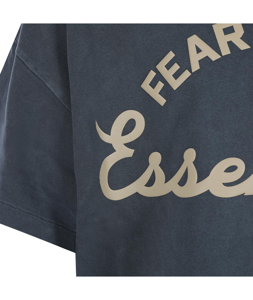 FEAR OF GOD ESSENTIALS Серая хлопковая футболка, фото 4
