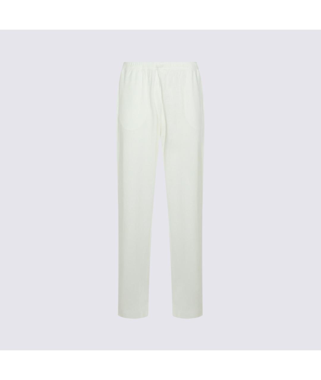 THE ROW Белые хлопковые прямые брюки, фото 4