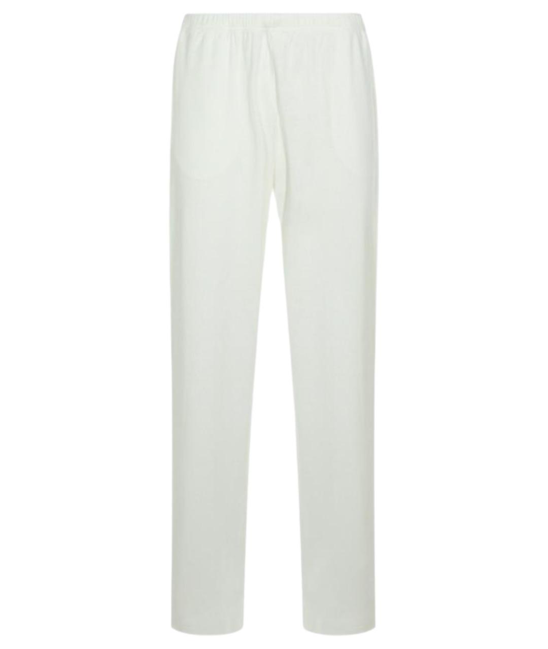 THE ROW Белые хлопковые прямые брюки, фото 1