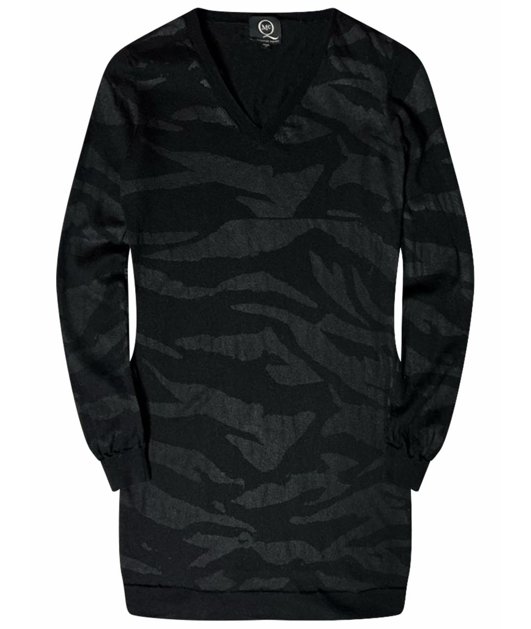 MCQ ALEXANDER MCQUEEN Черное шерстяное платье, фото 1