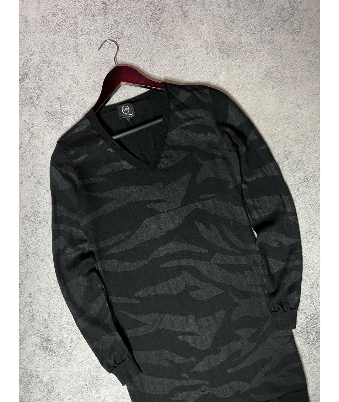 MCQ ALEXANDER MCQUEEN Черное шерстяное платье, фото 2