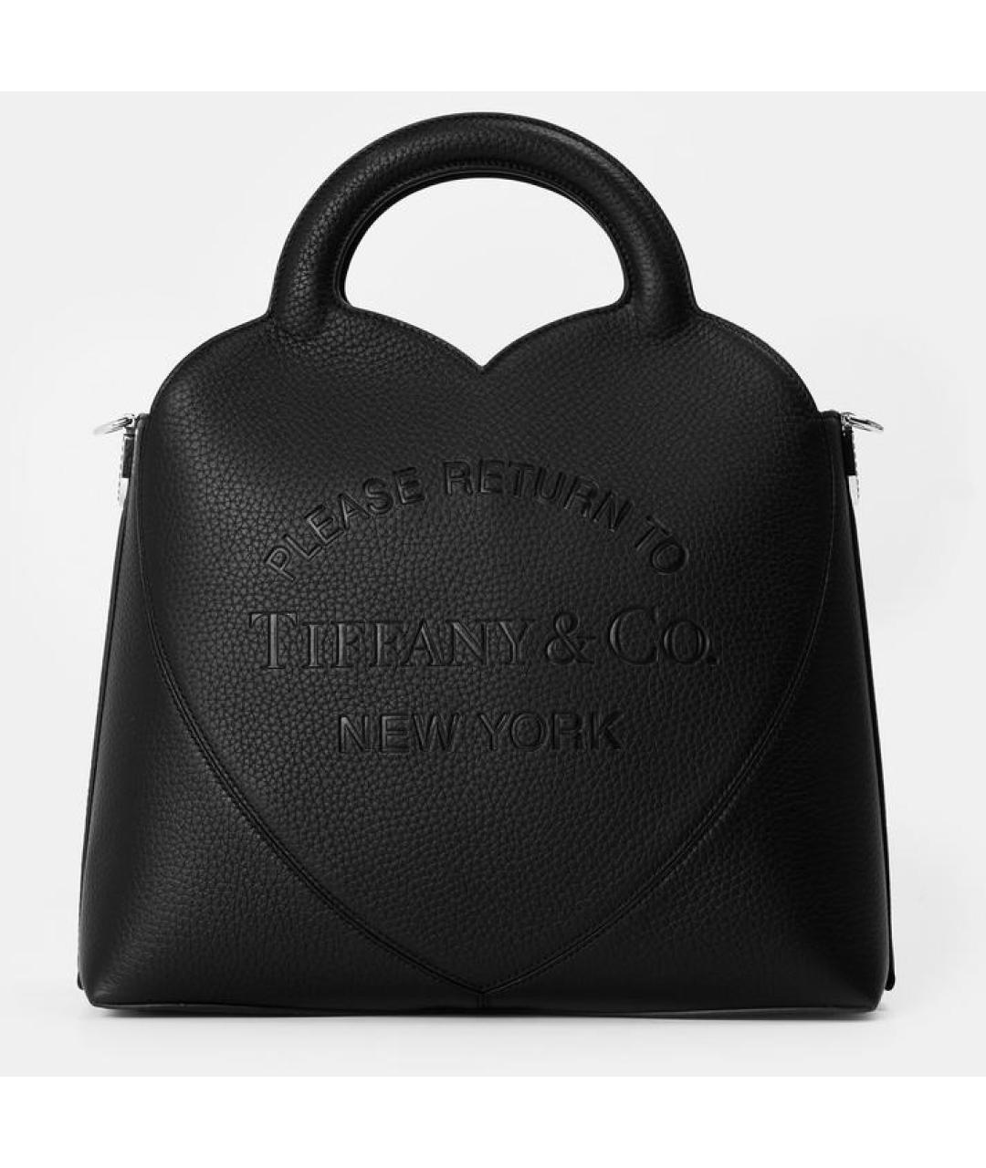 TIFFANY&CO Черная кожаная сумка через плечо, фото 7