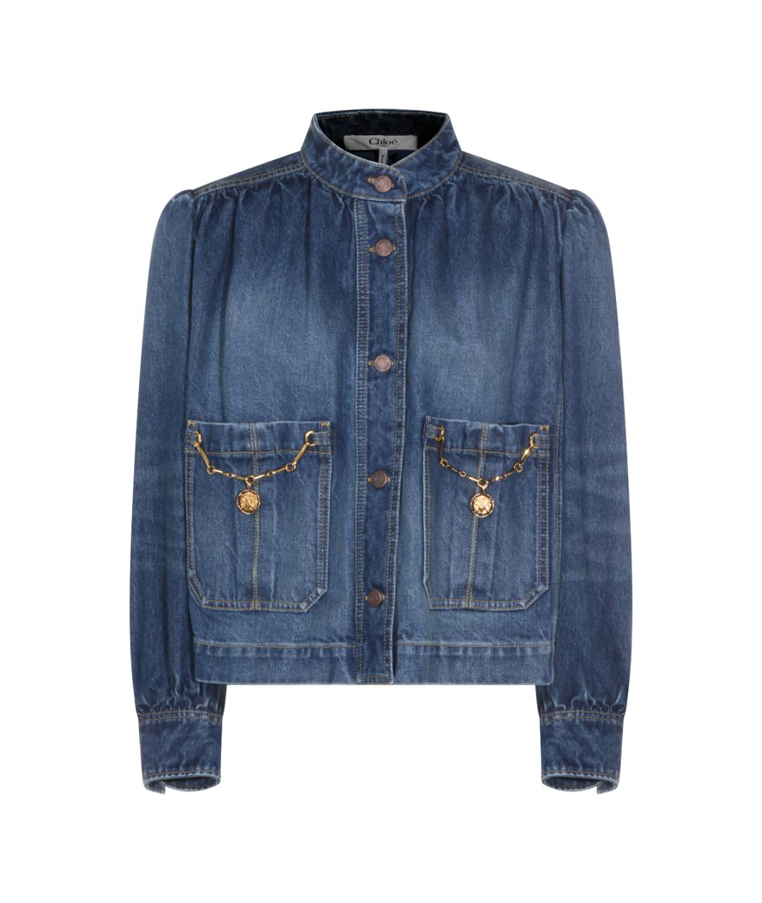 CHLOE Синяя хлопковая куртка, фото 1