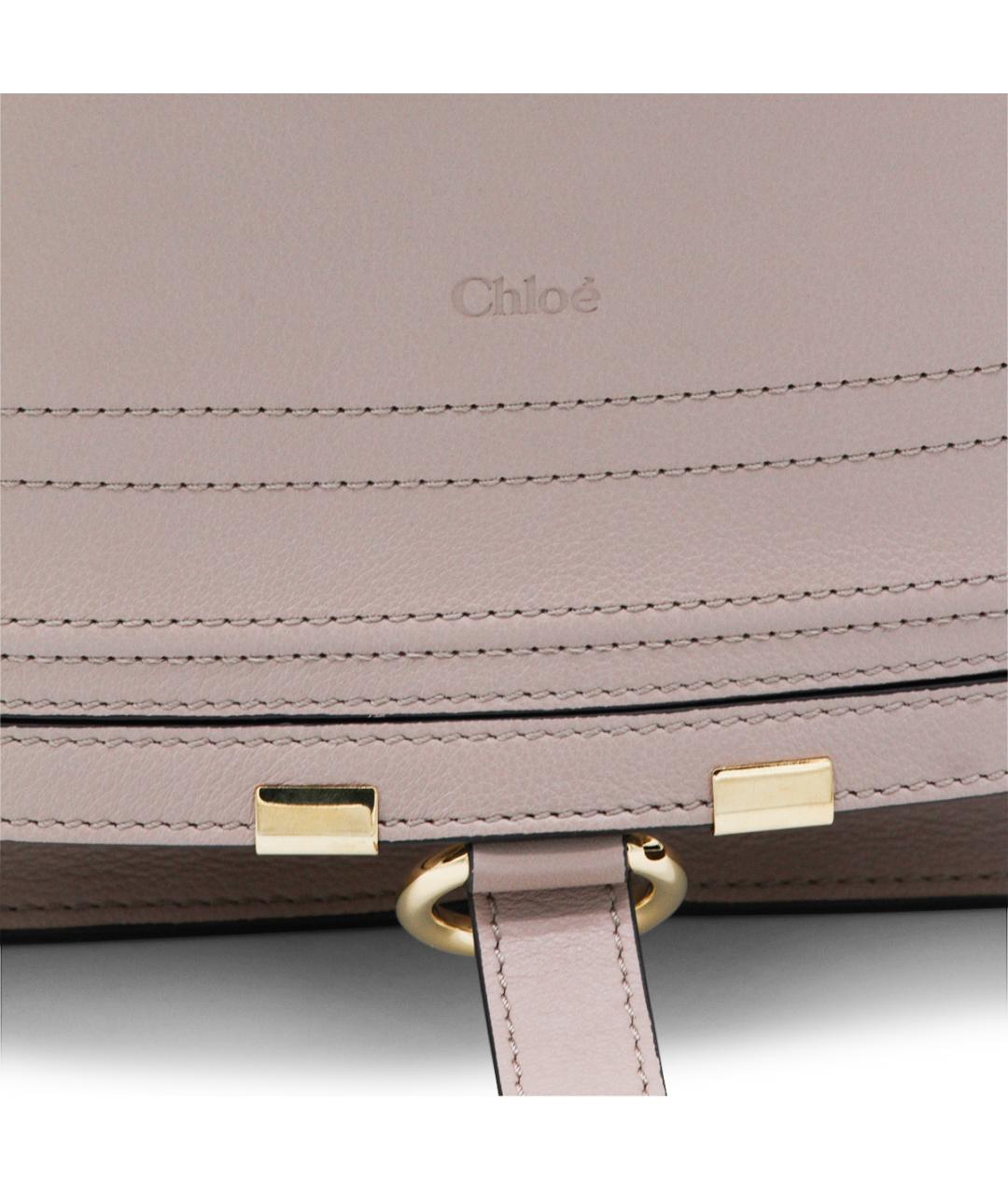 CHLOE Розовая кожаная сумка с короткими ручками, фото 2
