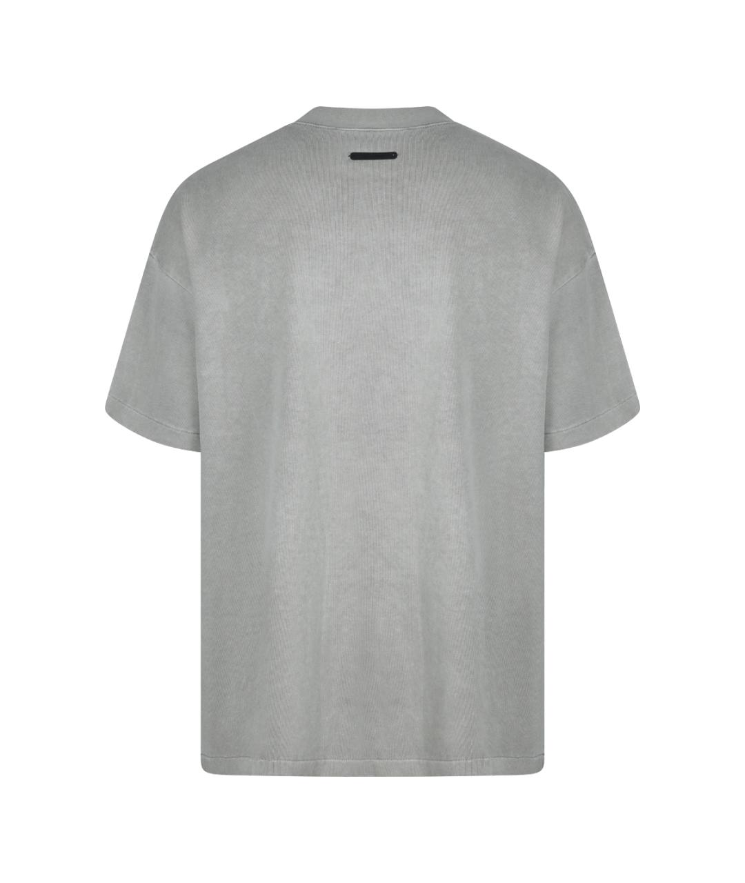 FEAR OF GOD ESSENTIALS Серая хлопковая футболка, фото 2
