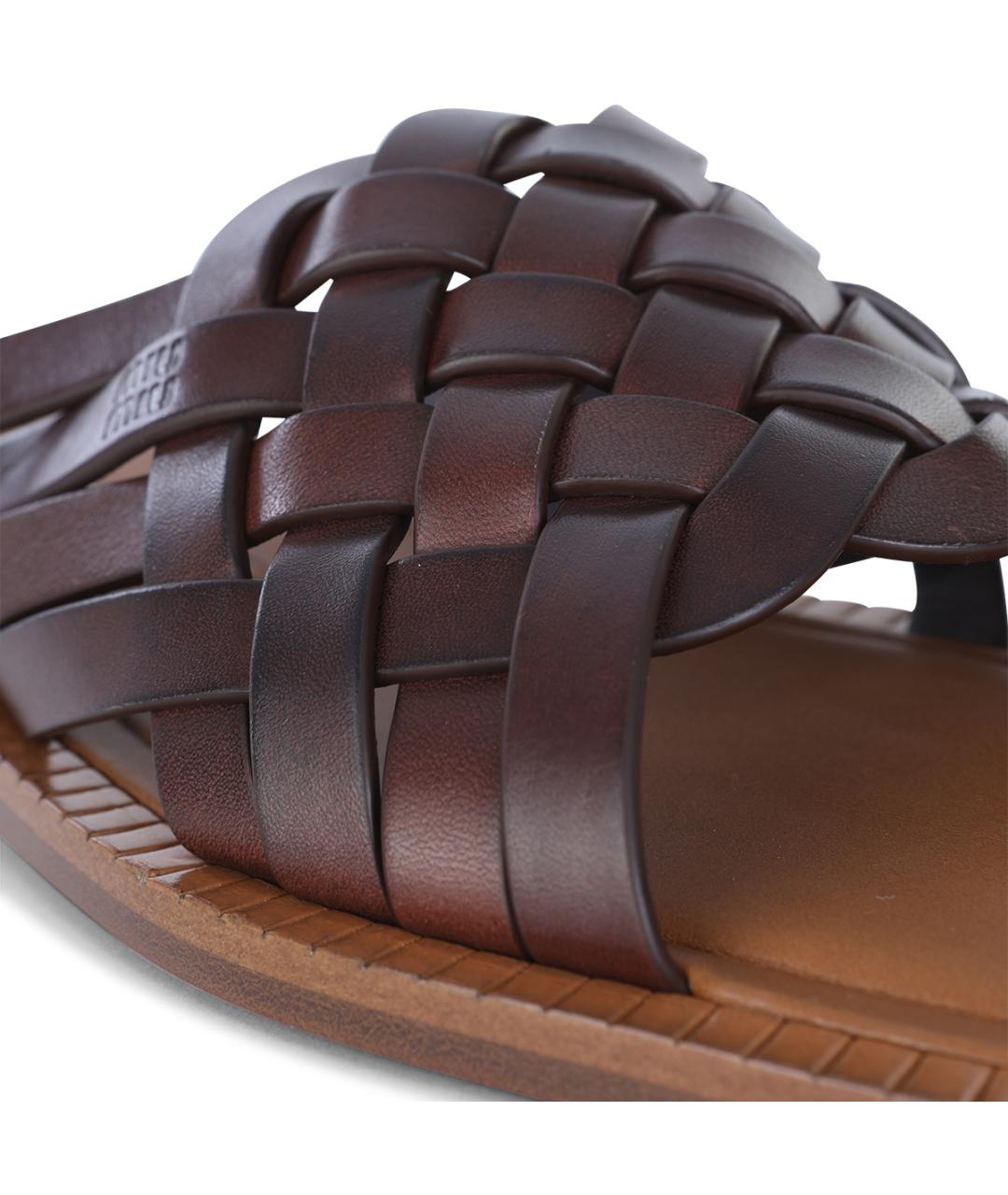 MIU MIU Коричневые шлепанцы, фото 4