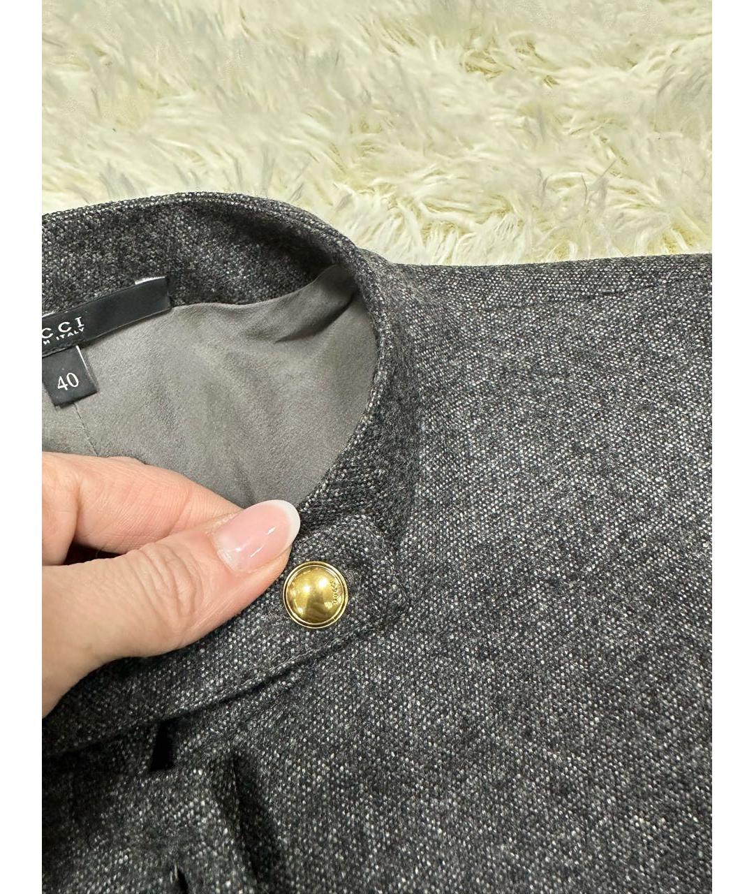 GUCCI Антрацитовое повседневное платье, фото 4