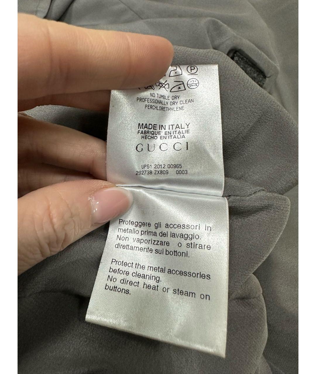 GUCCI Антрацитовое повседневное платье, фото 7
