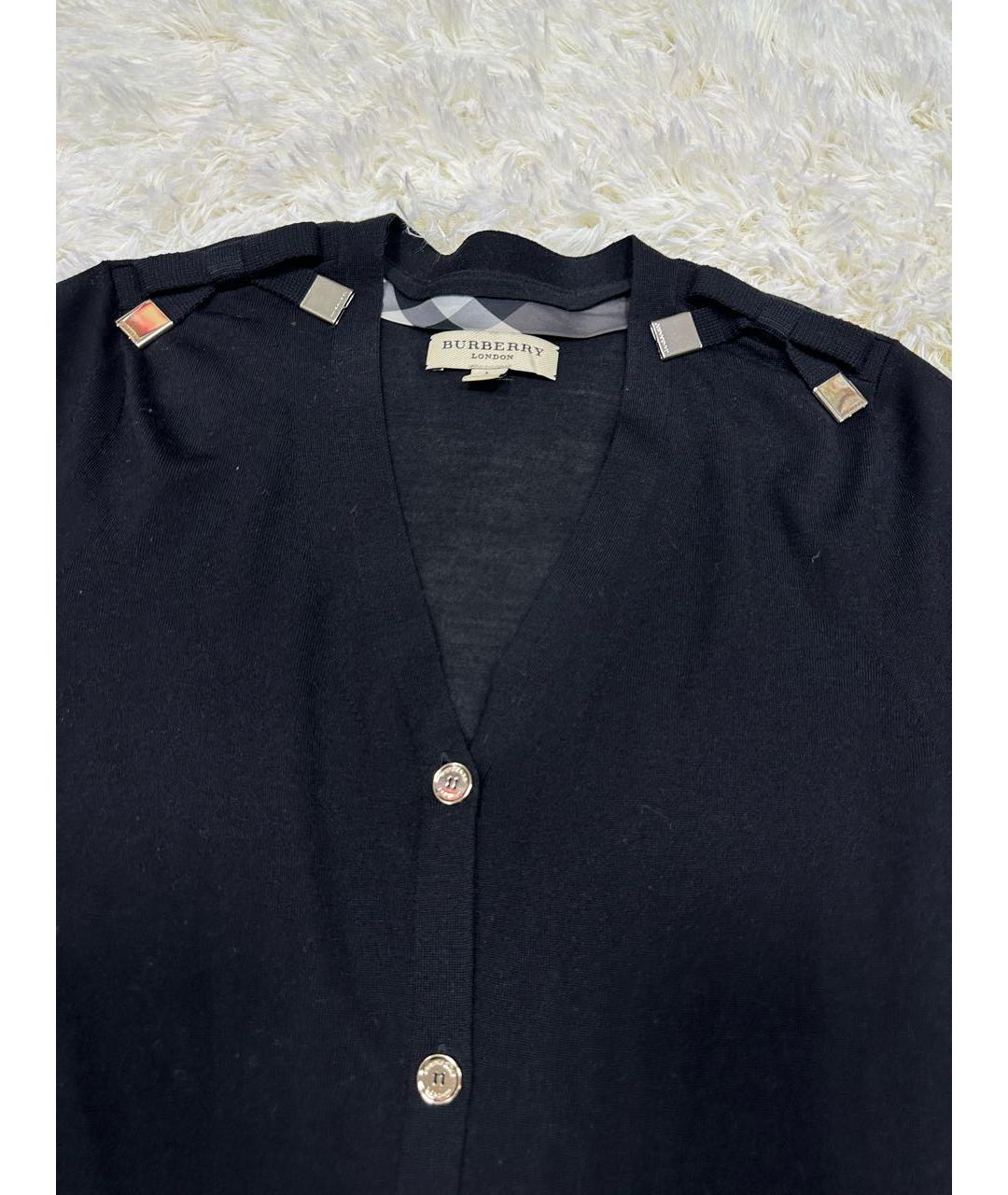 BURBERRY Черный кардиган, фото 2