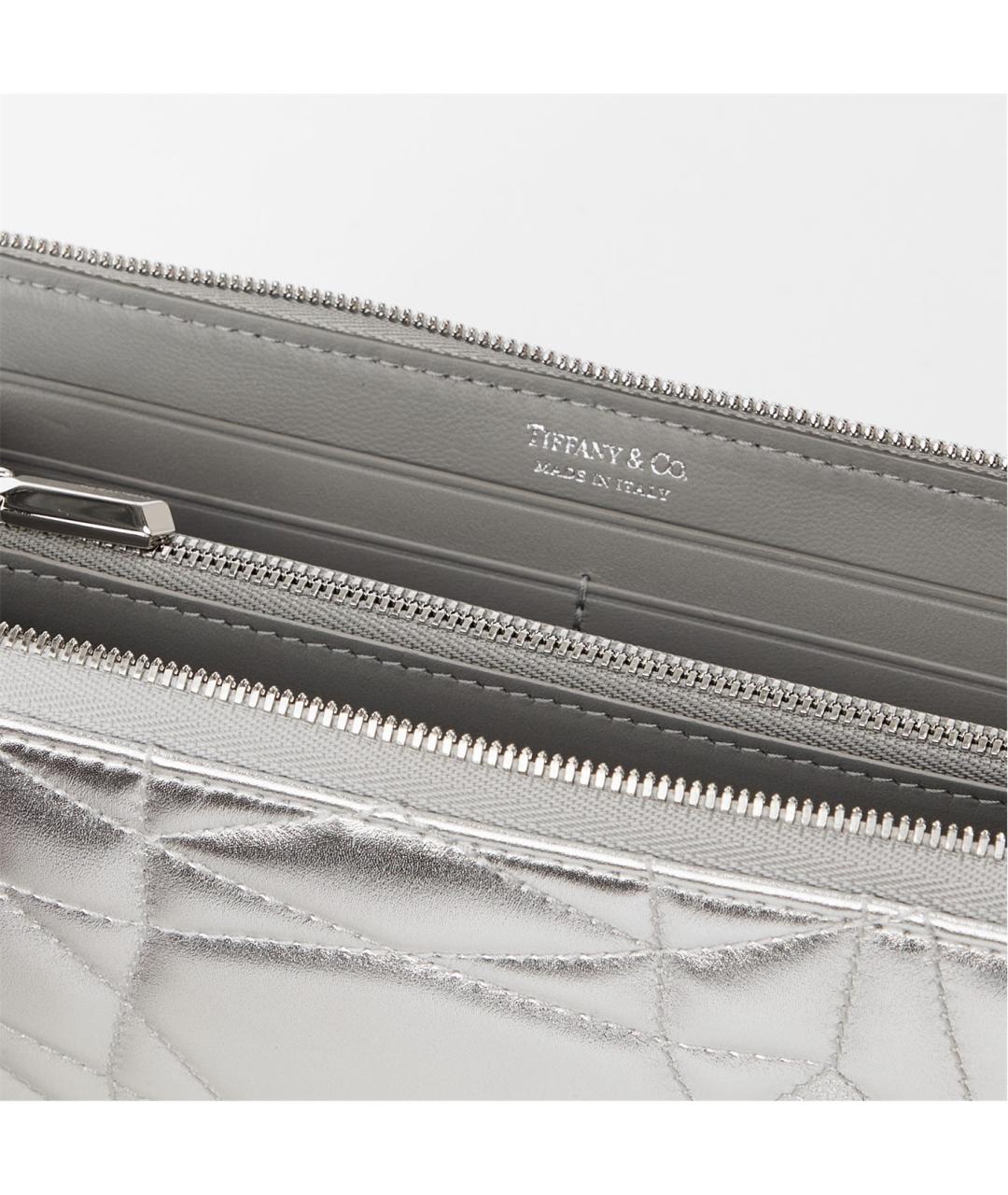 TIFFANY&CO Серебрянный кожаный кошелек, фото 4