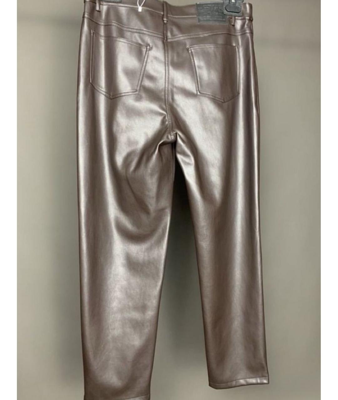 MAX MARA Коричневые вискозные брюки узкие, фото 2