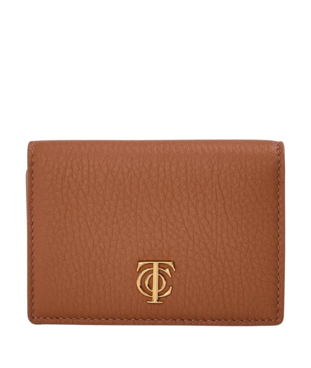 TIFFANY&CO Коричневый кожаный кардхолдер, фото 1