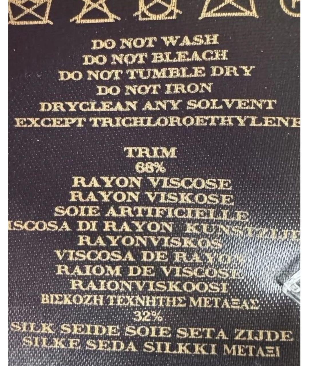 BURBERRY Черные вискозные прямые брюки, фото 4