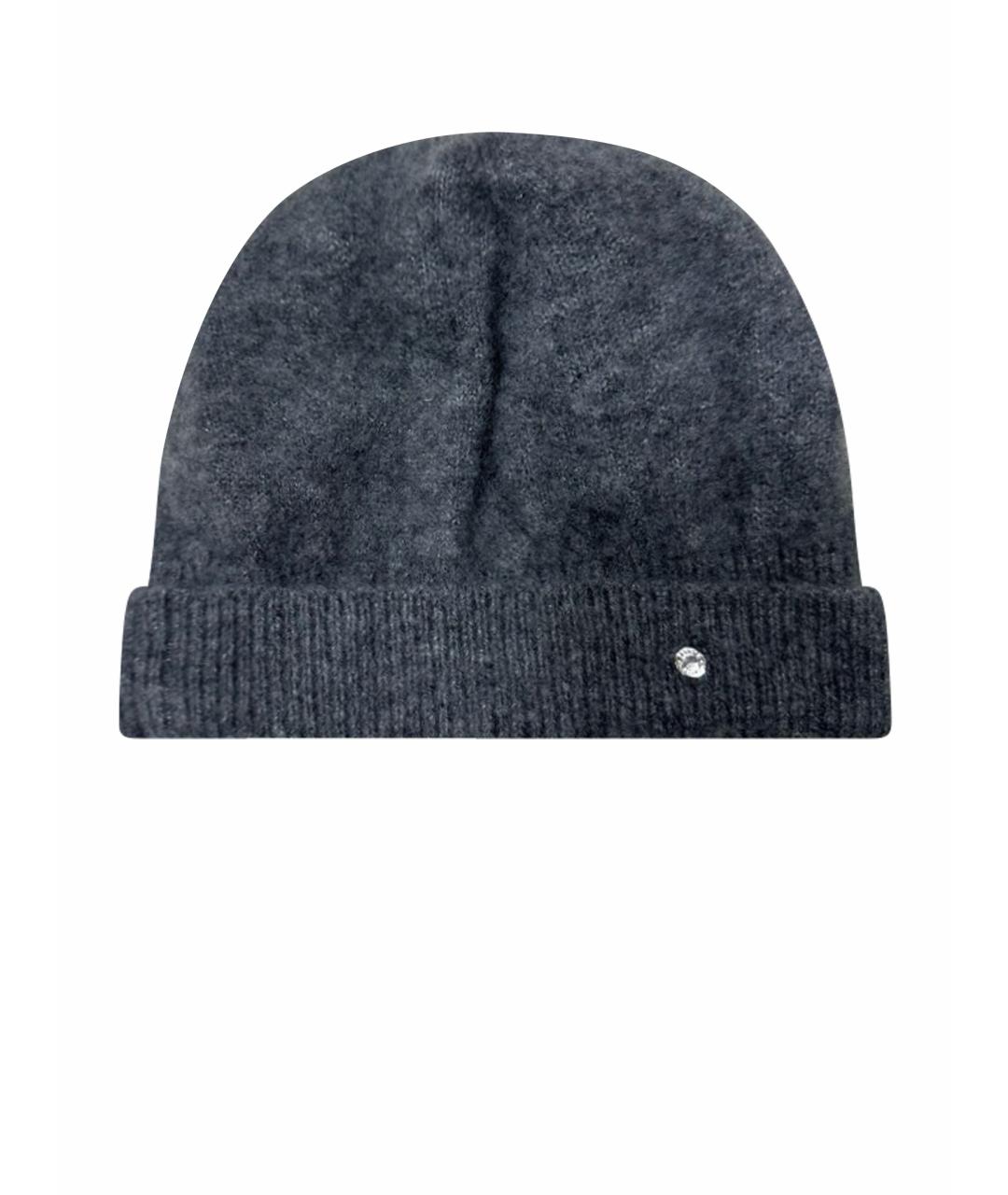 HERMES Серая кашемировая шапка, фото 5