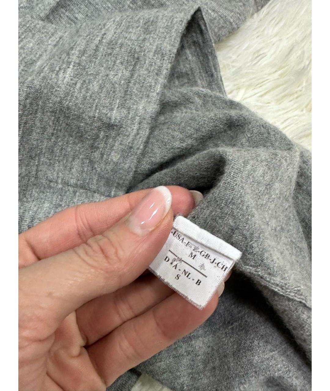BRUNELLO CUCINELLI Серый кашемировый джемпер / свитер, фото 4