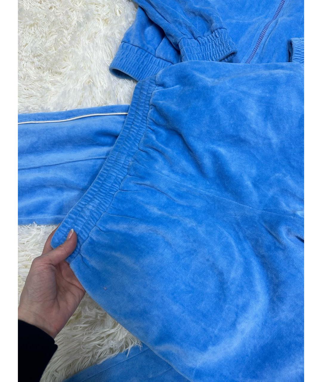 SPORTY AND RICH Синий хлопковый костюм с брюками, фото 2