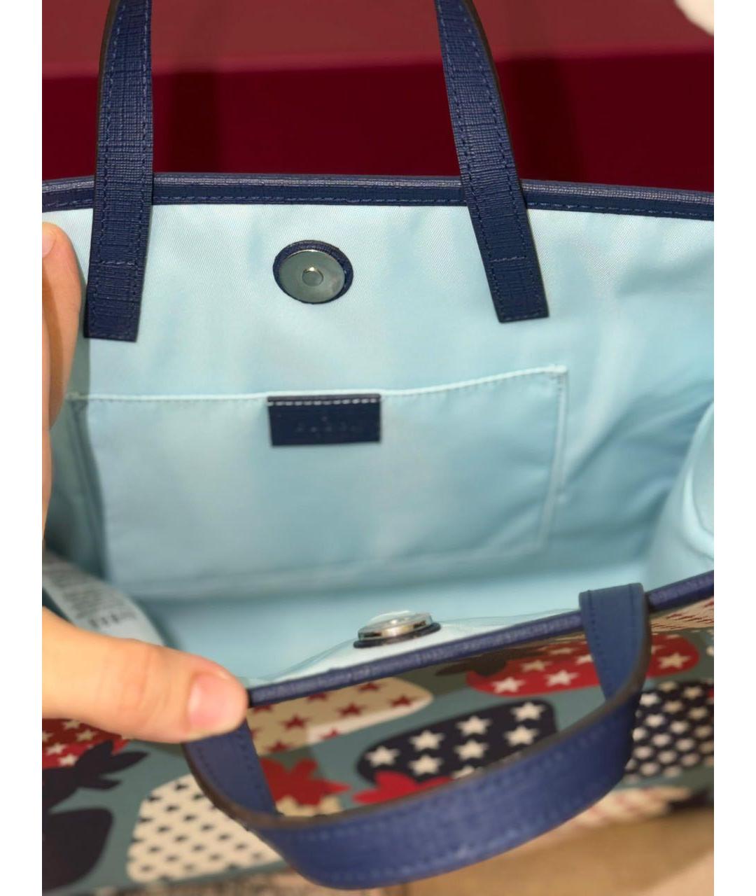 GUCCI Голубая сумка, фото 3